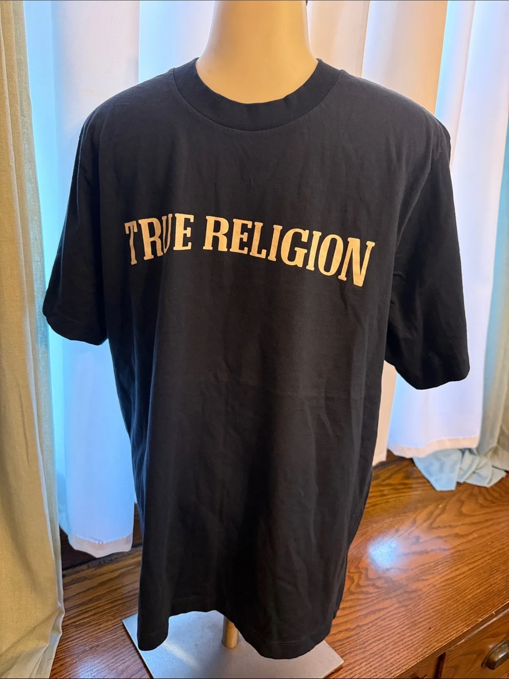 True Religion Navy Short-Sleeve Logo Tee